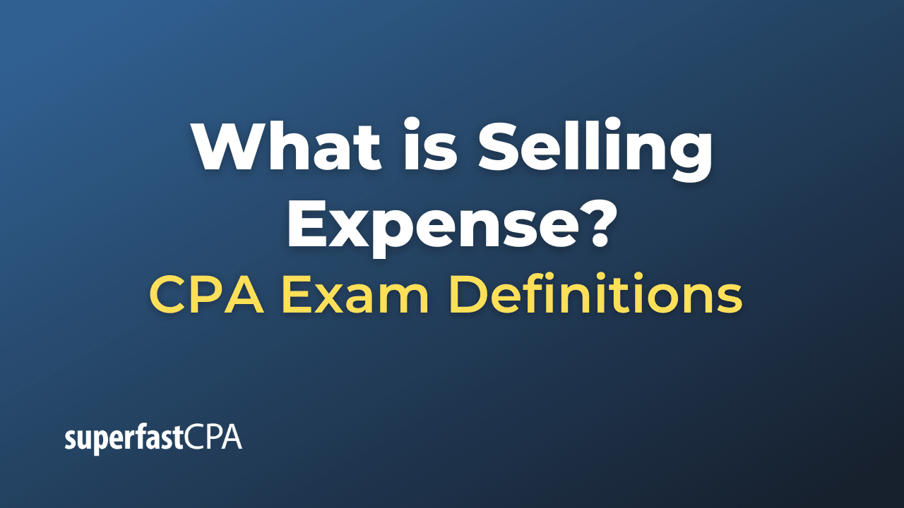Selling Expense