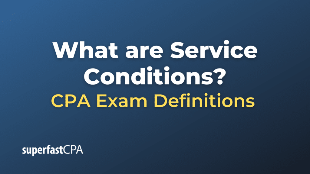 Service Conditions