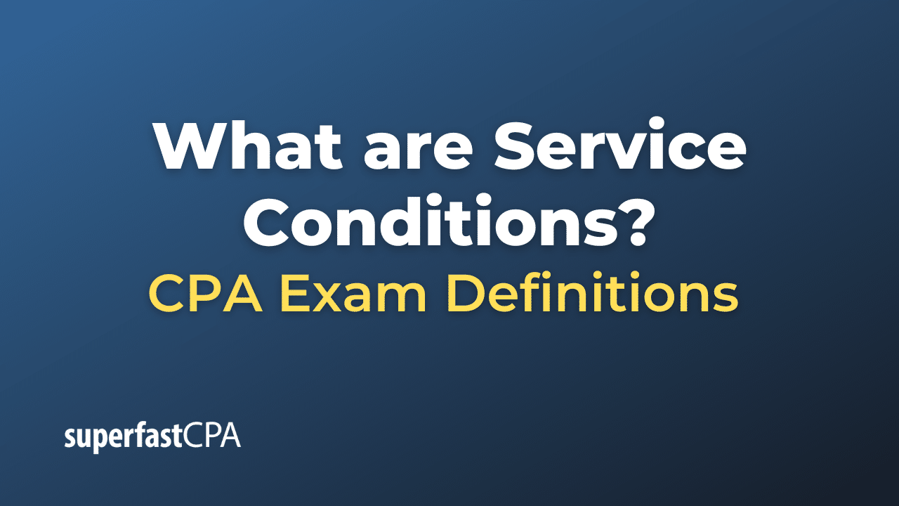 Service Conditions
