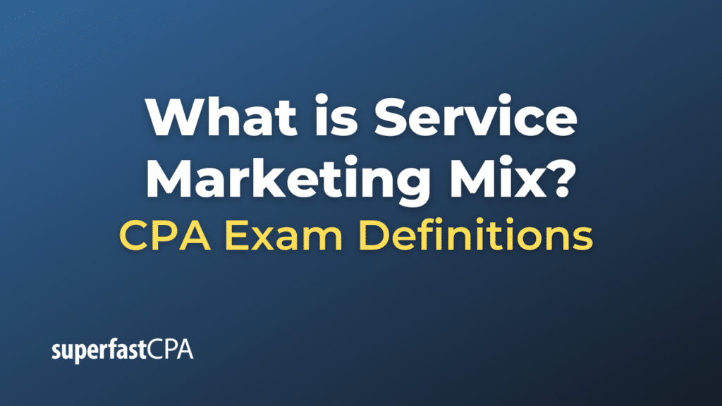 Service Marketing Mix