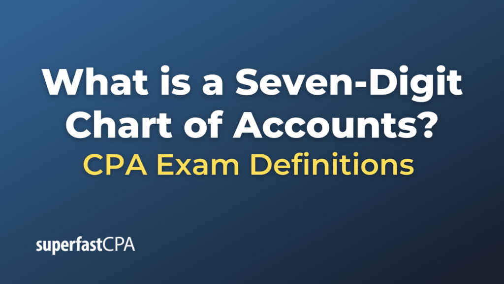 Seven-Digit Chart of Accounts