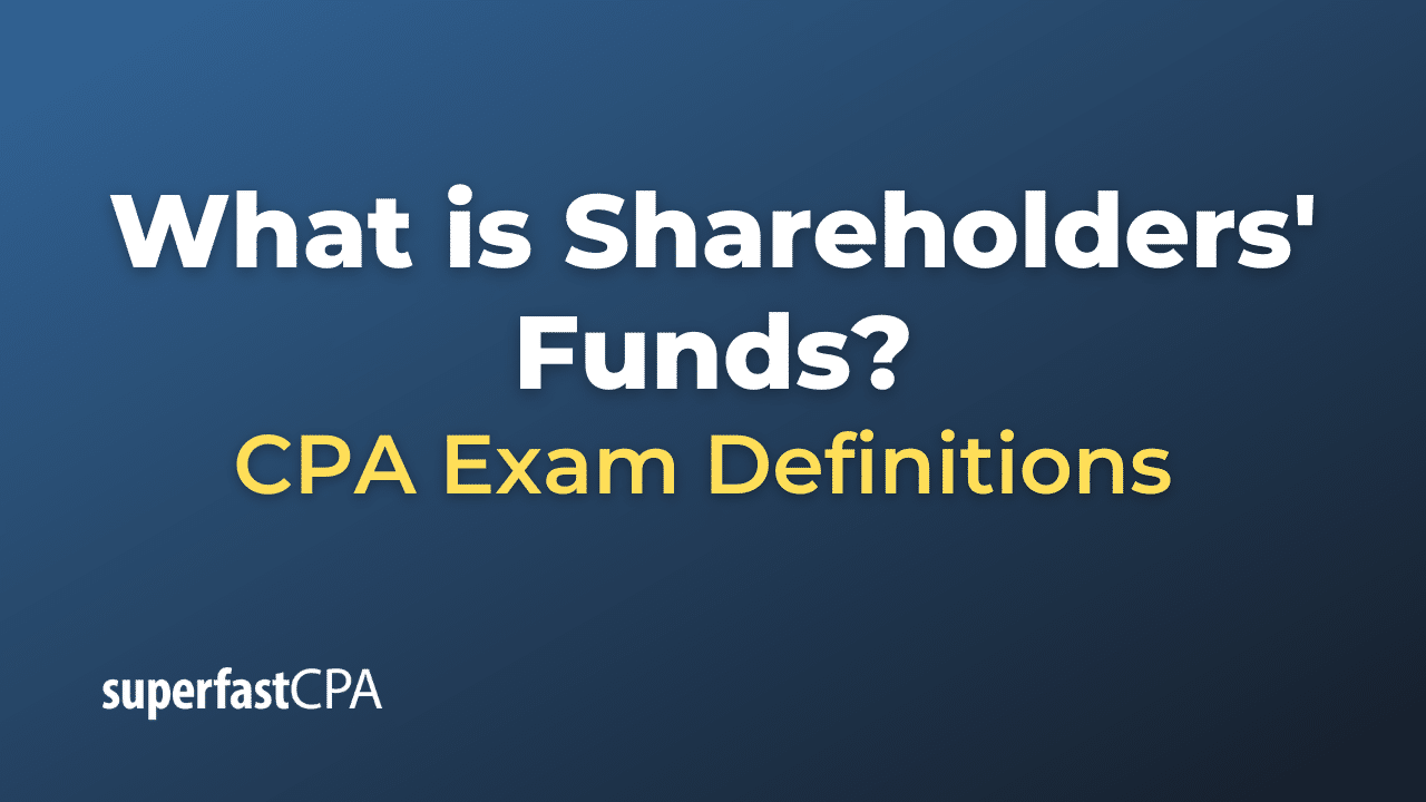 What is Shareholders' Funds?