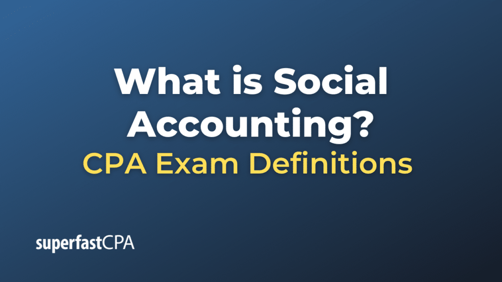 Social Accounting