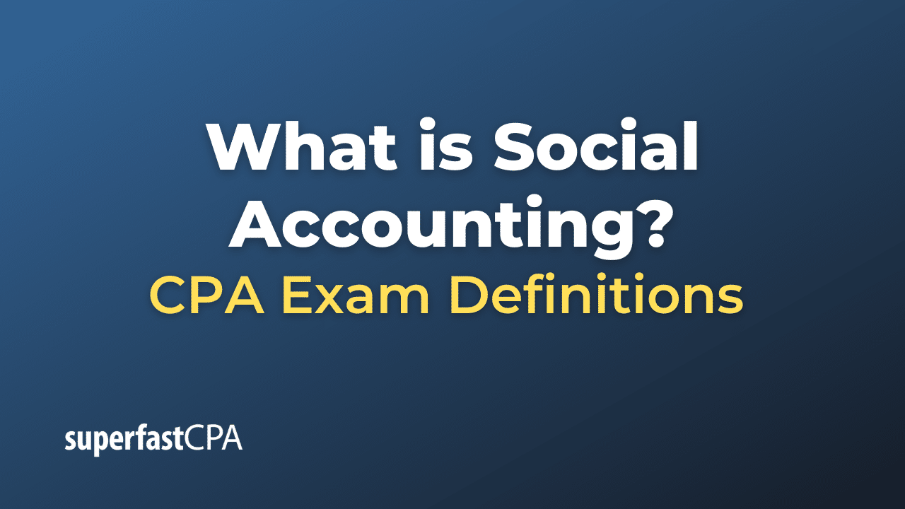 Social Accounting