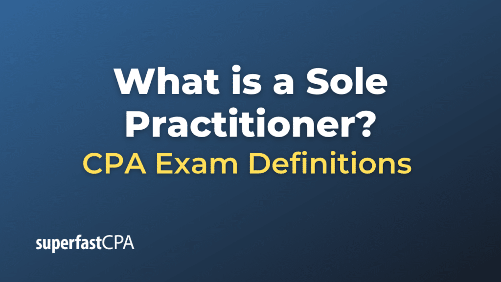 Sole Practitioner