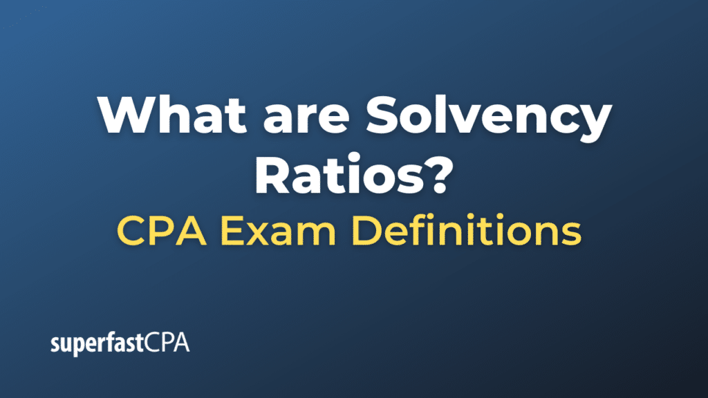 Solvency Ratios