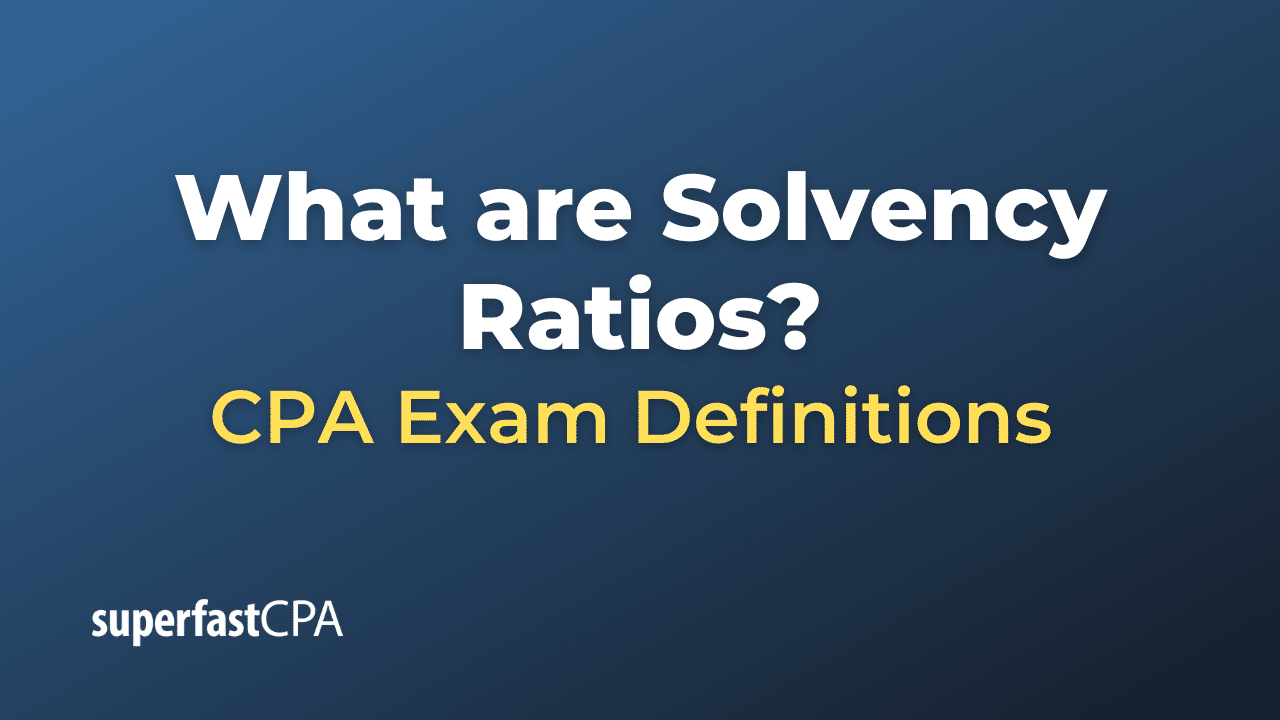 Solvency Ratios
