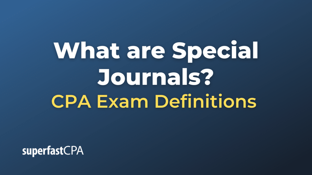 Special Journals