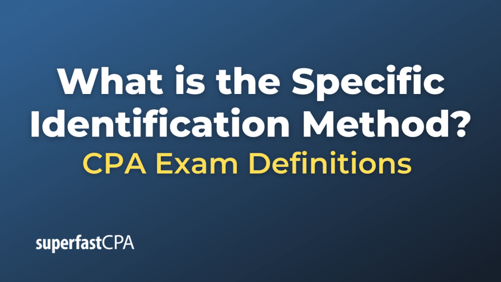 Specific Identification Method