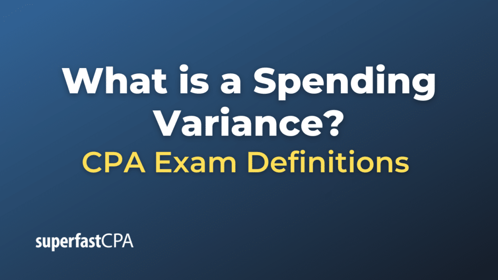 Spending Variance