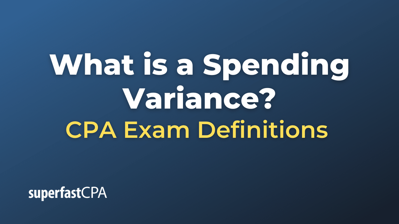 Spending Variance