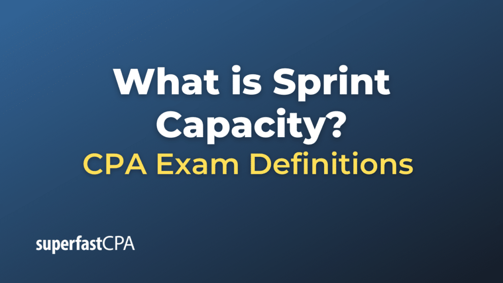 Sprint Capacity