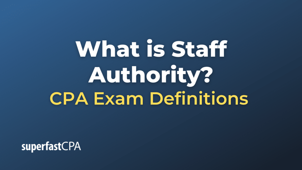 Staff Authority