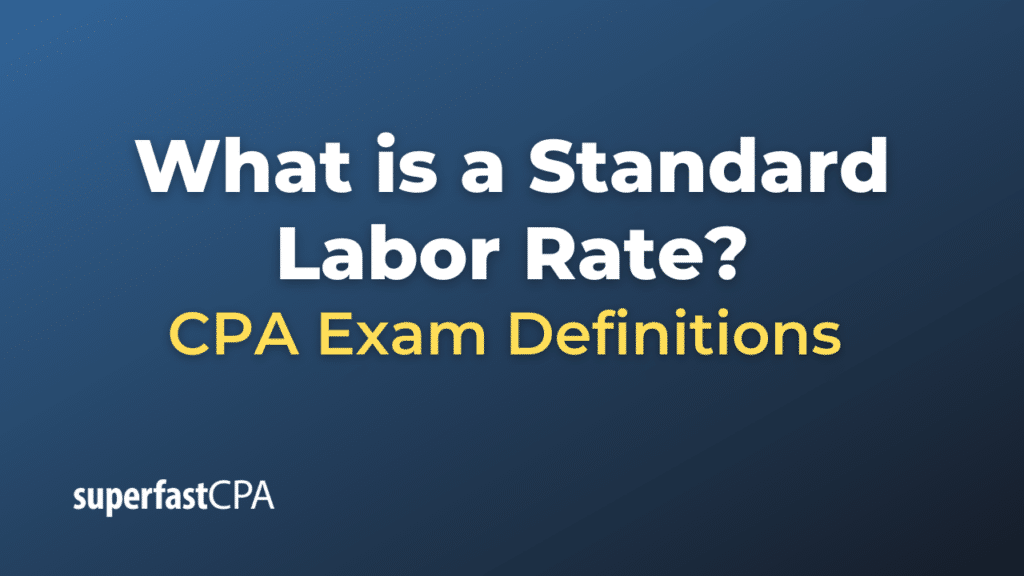 Standard Labor Rate