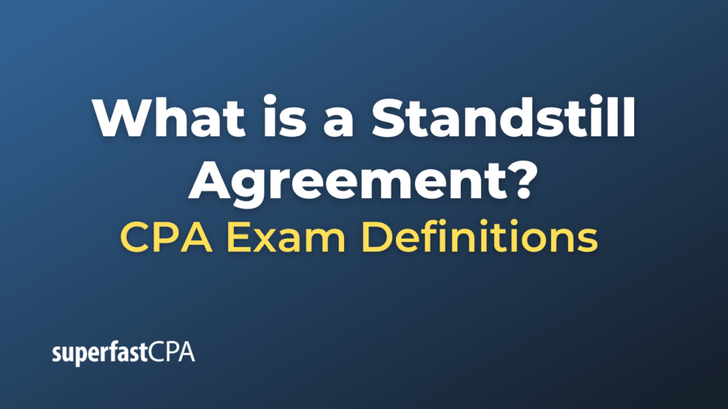 Standstill Agreement