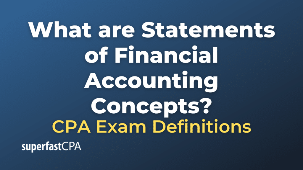 Statements of Financial Accounting Concepts