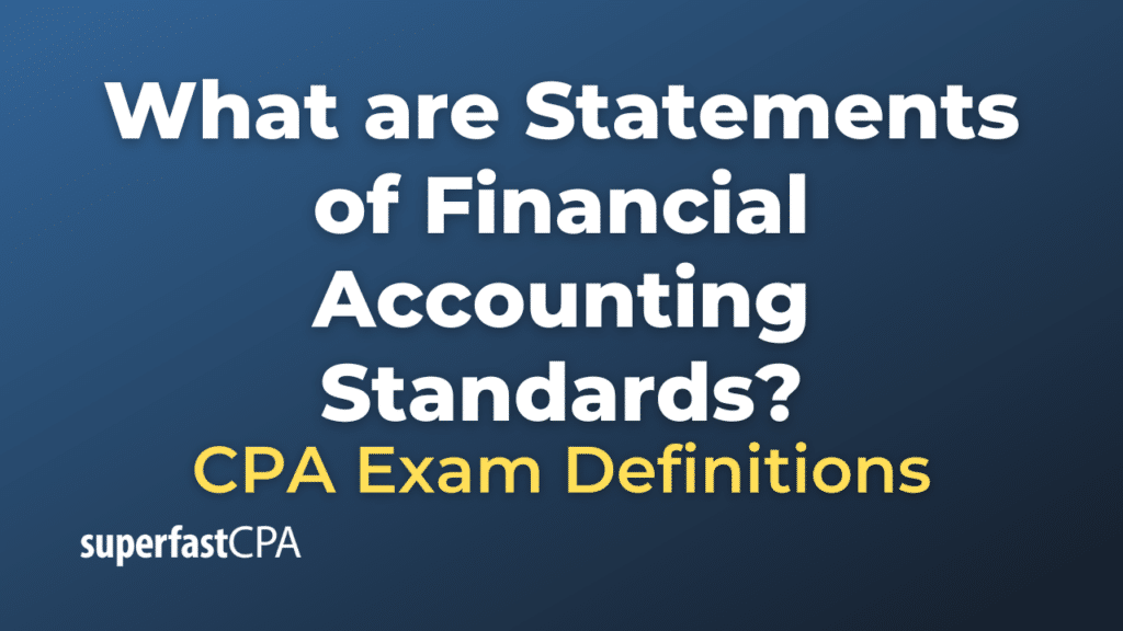 Statements of Financial Accounting Standards