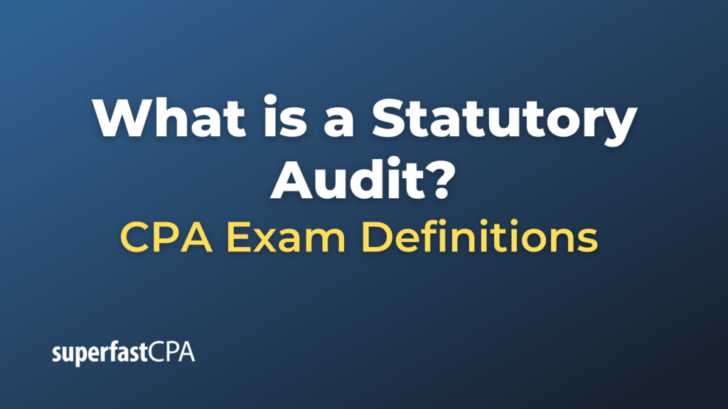 Statutory Audit