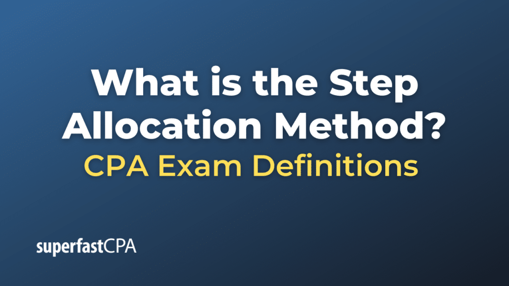 Step Allocation Method