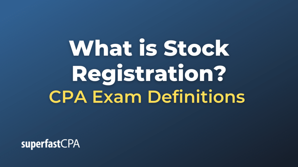 Stock Registration