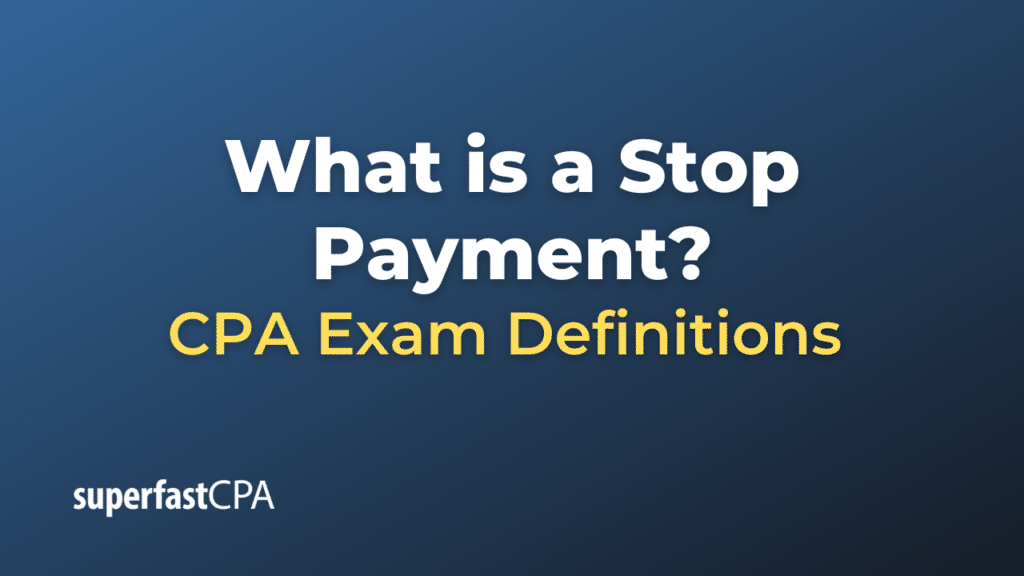Stop Payment