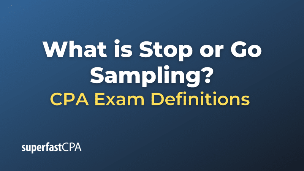 Stop or Go Sampling