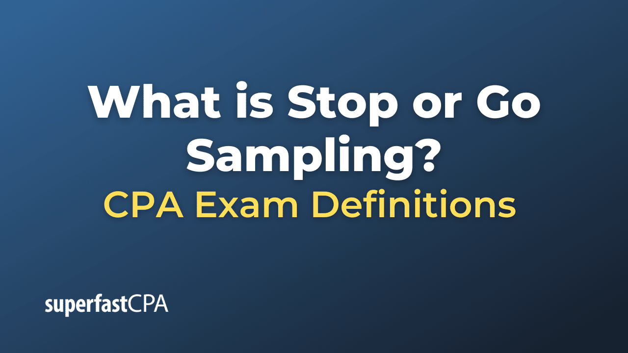 Stop or Go Sampling