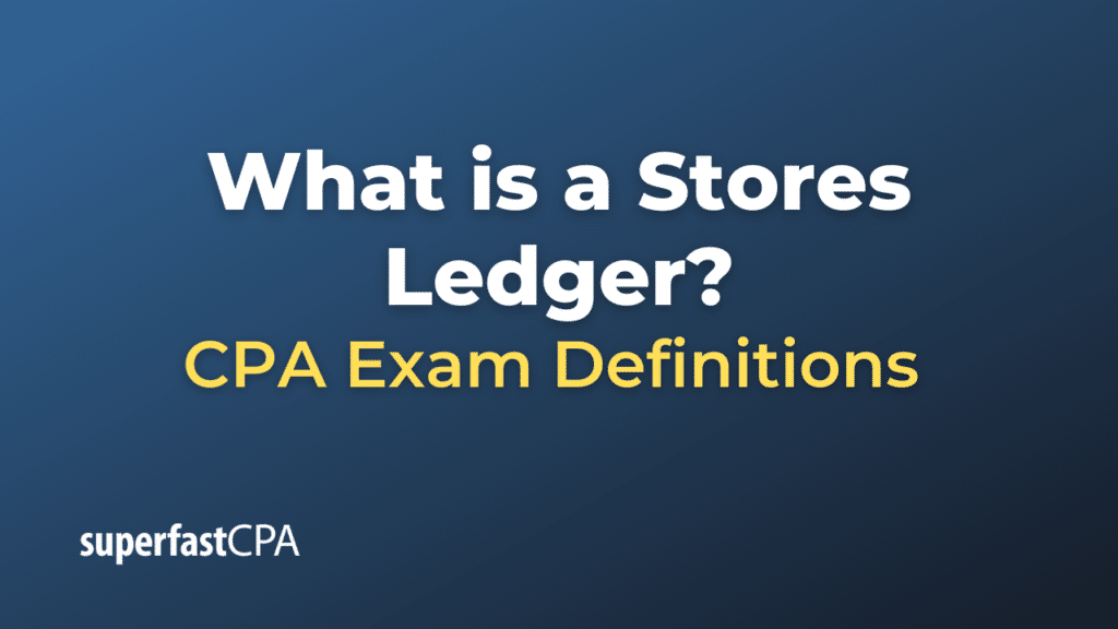 Stores Ledger