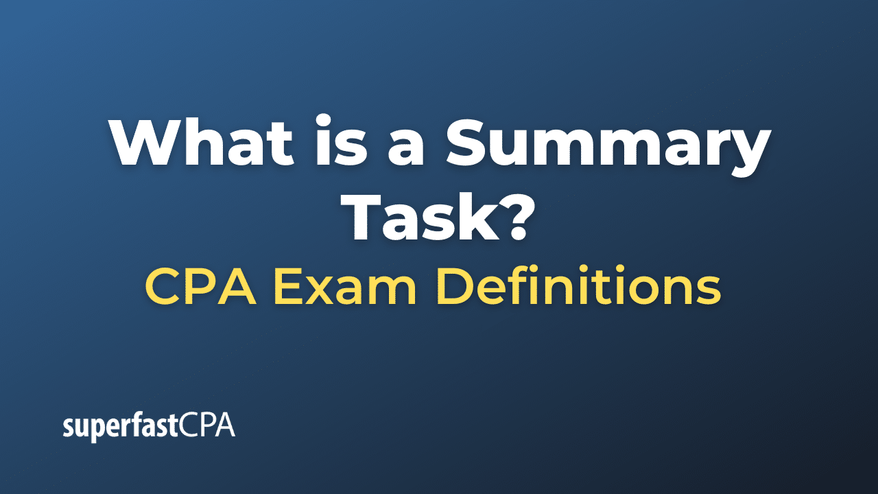 Summary Task