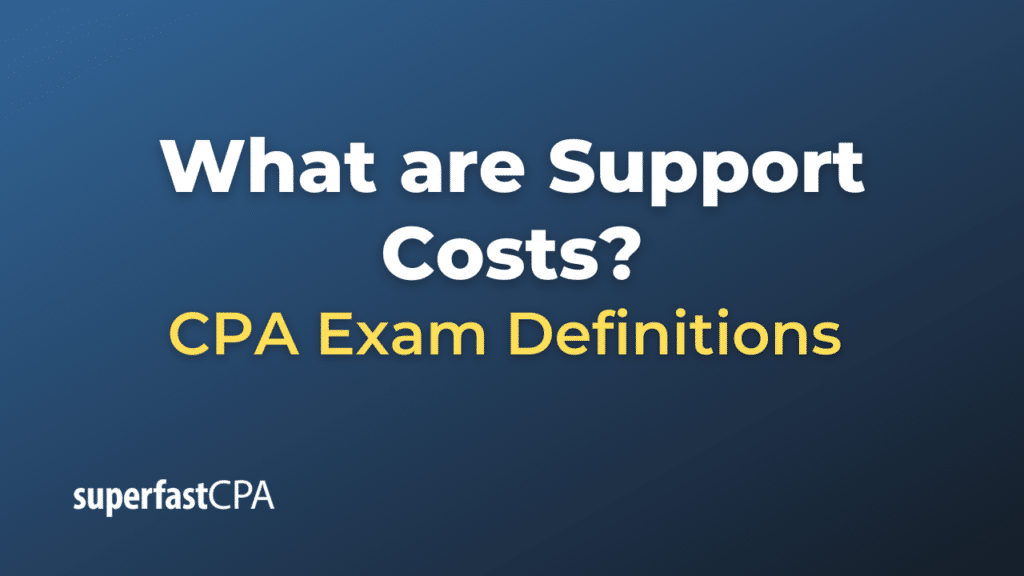 Support Costs