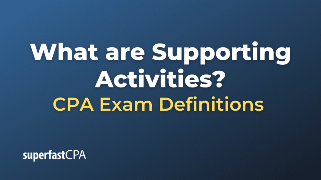 Supporting Activities