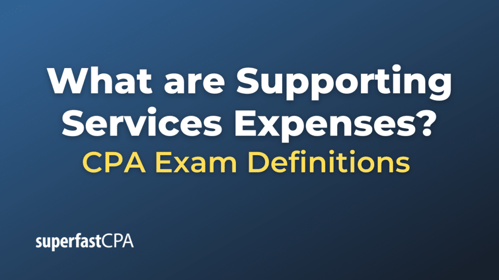 Supporting Services Expenses