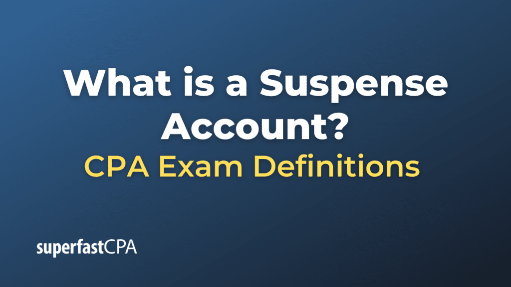 Suspense Account