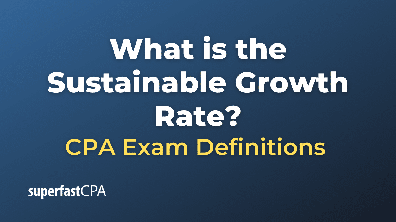 Sustainable Growth Rate