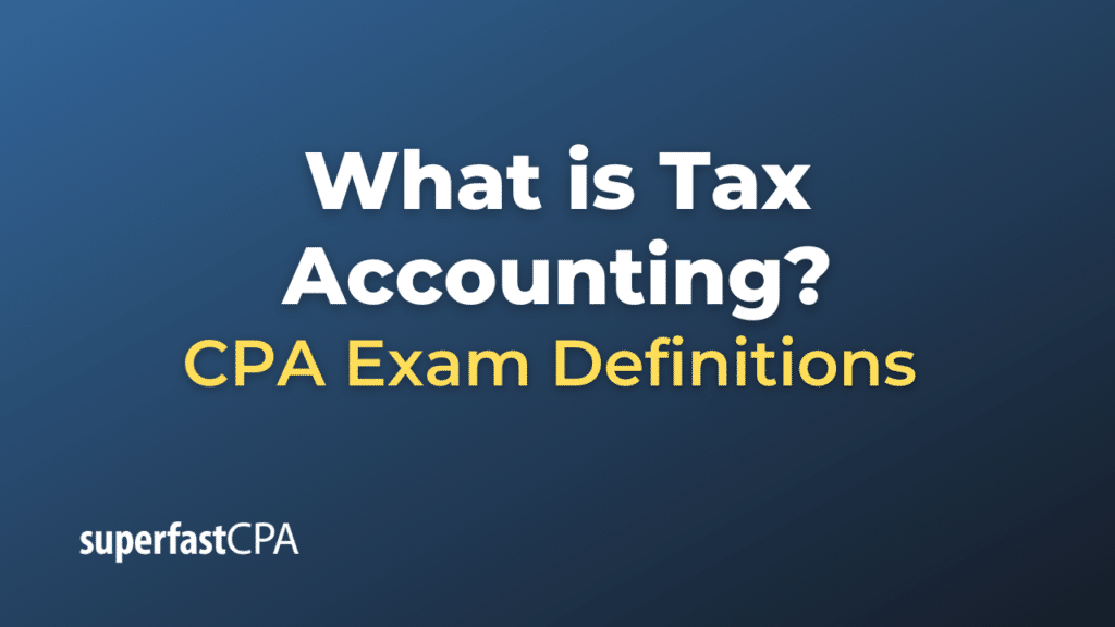 Tax Accounting
