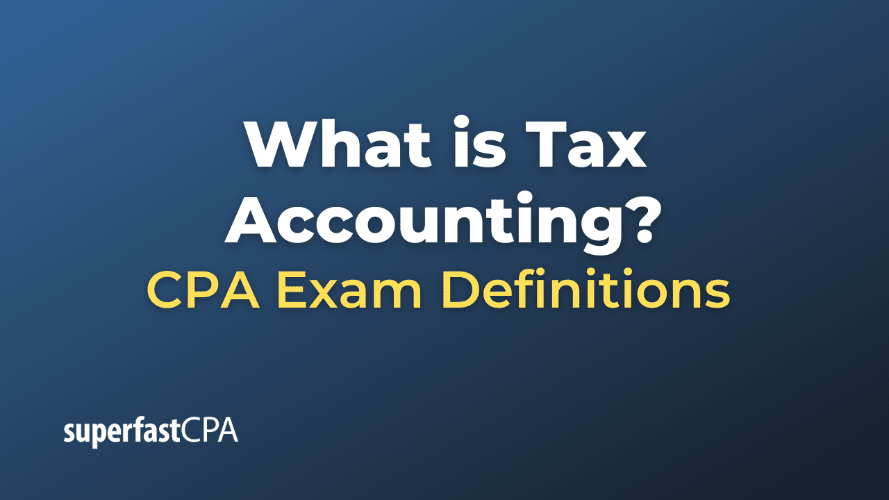 Tax Accounting