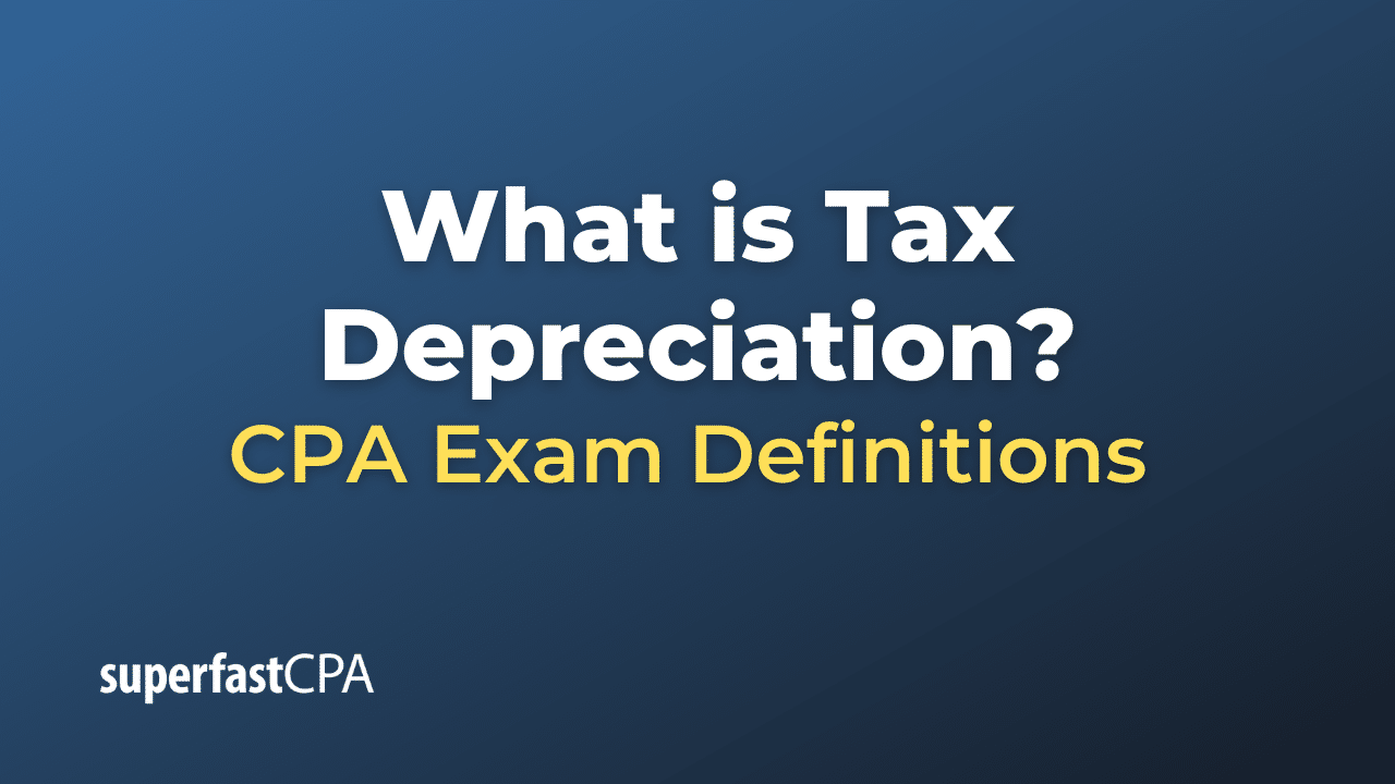 Tax Depreciation