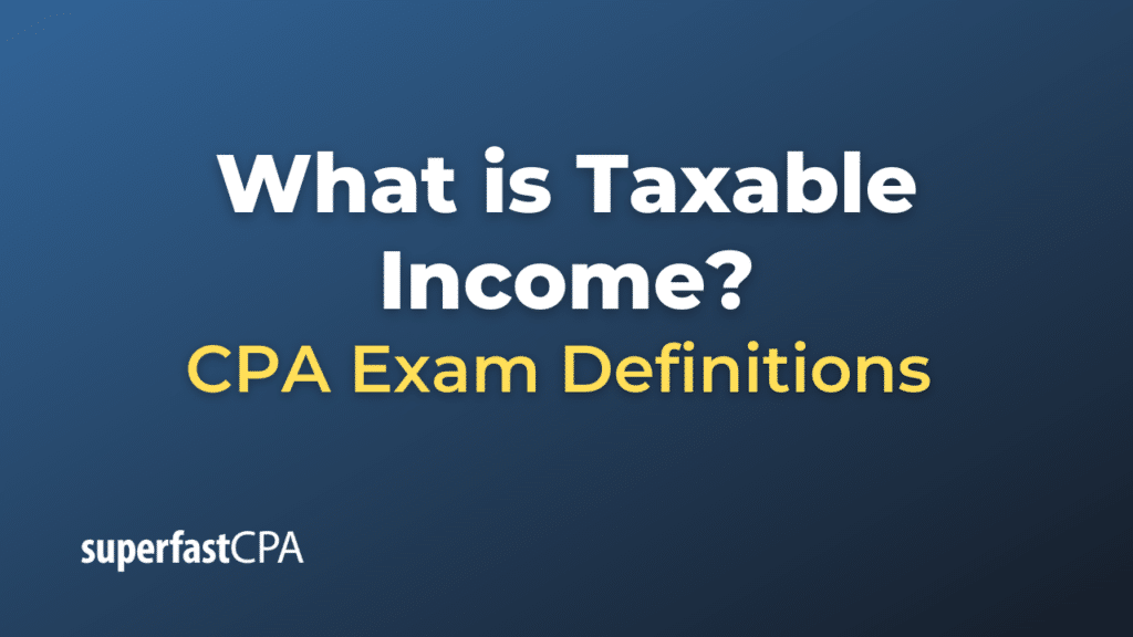 Taxable Income