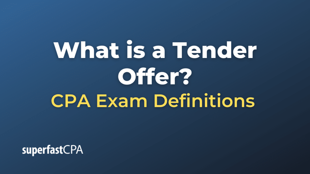 Tender Offer