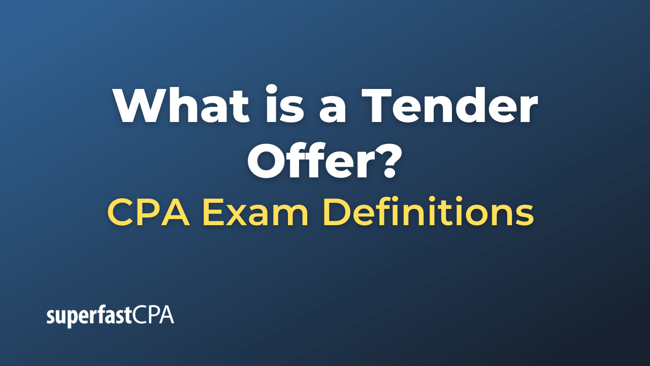 Tender Offer