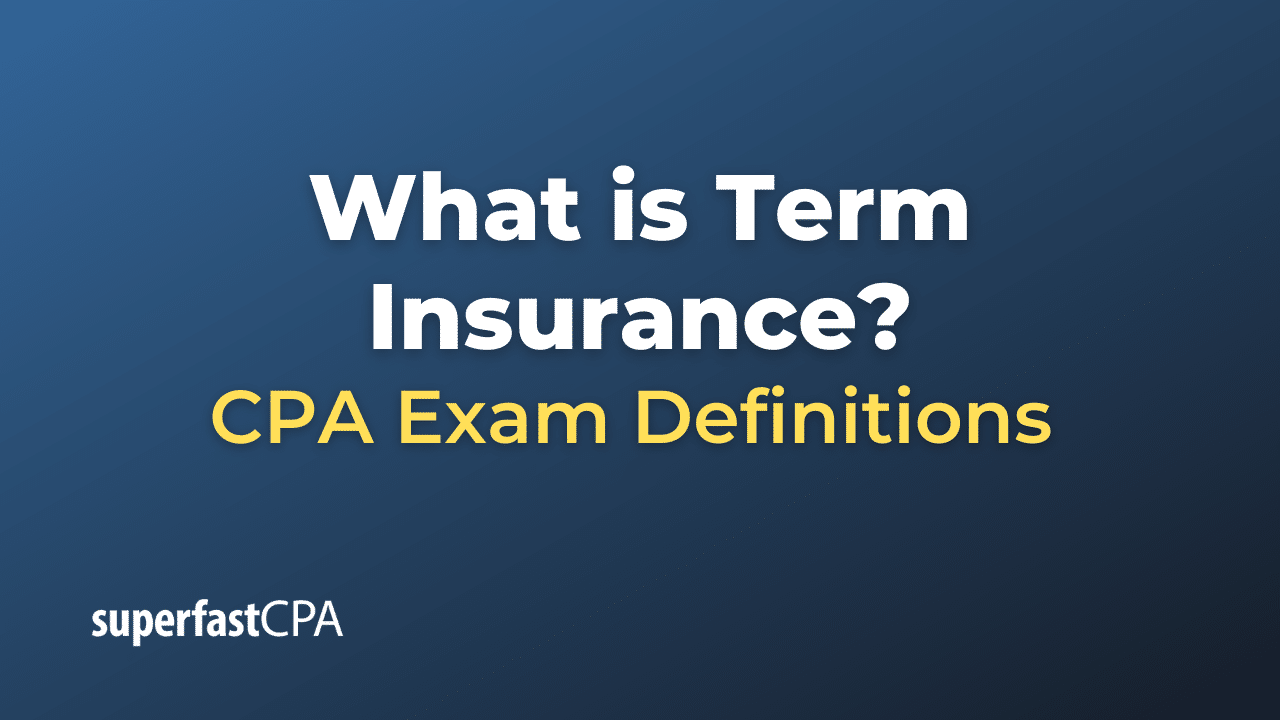 Term Insurance