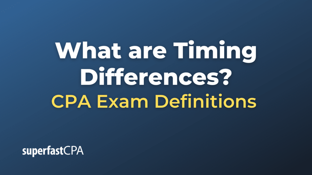 Timing Differences