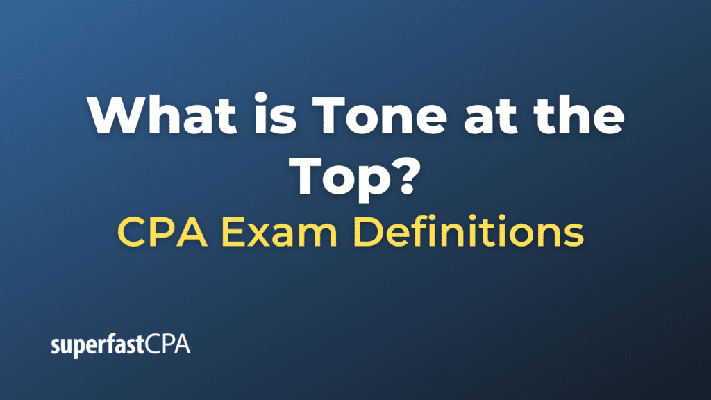 Tone at the Top