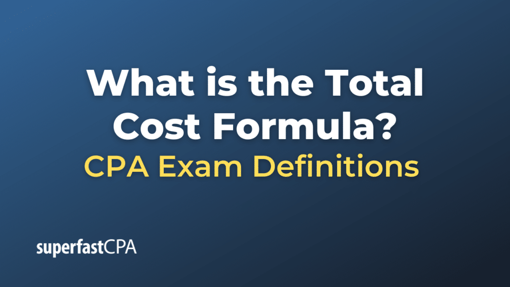 Total Cost Formula