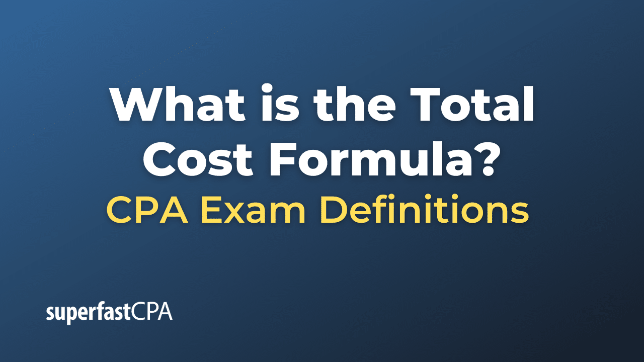 Total Cost Formula