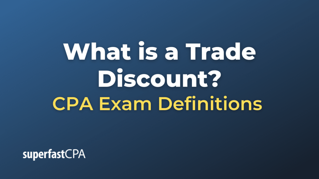 Trade Discount