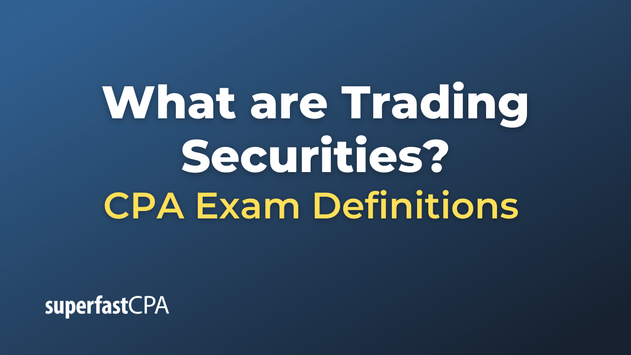 Trading Securities