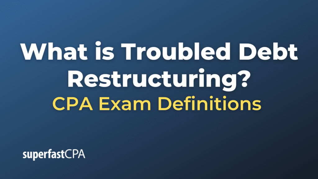 Troubled Debt Restructuring