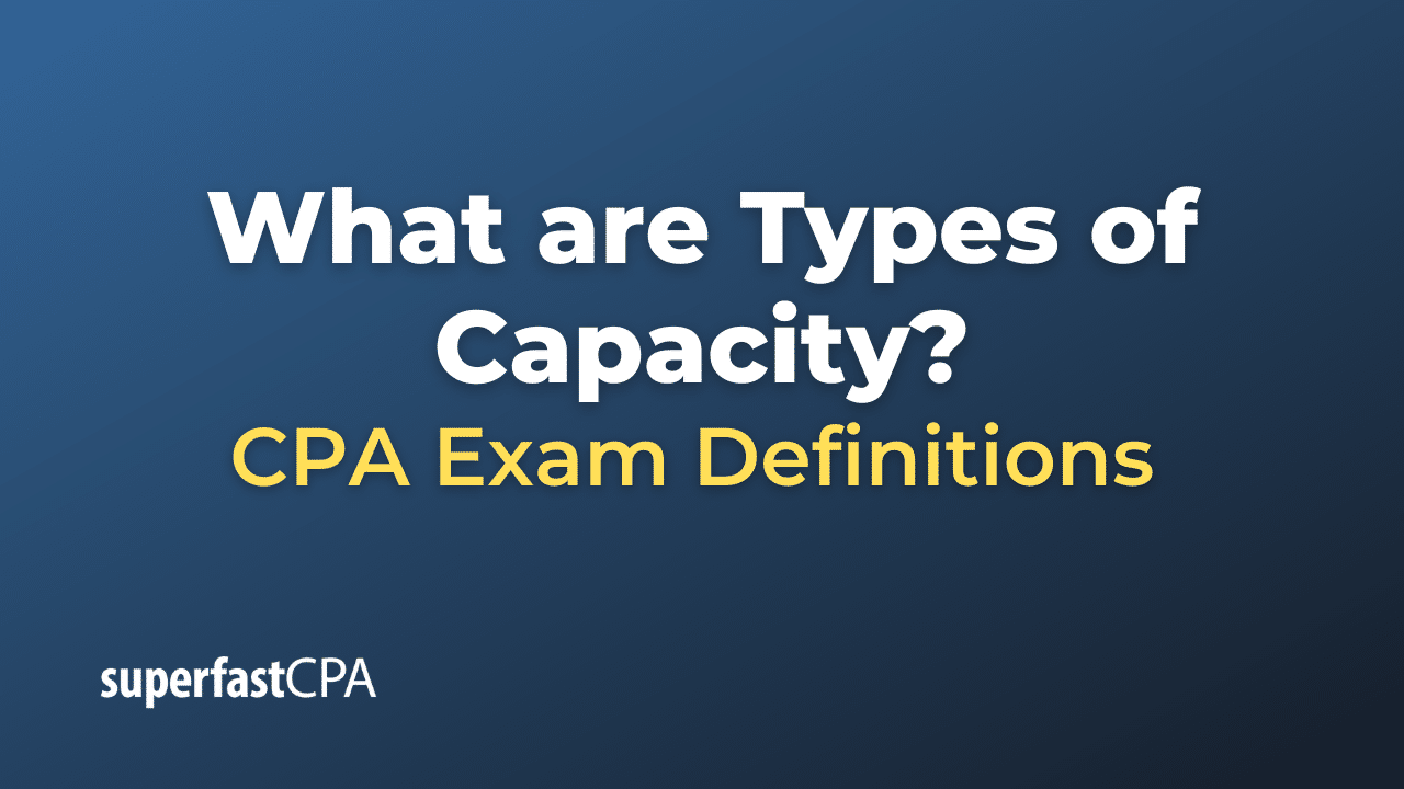 Types of Capacity