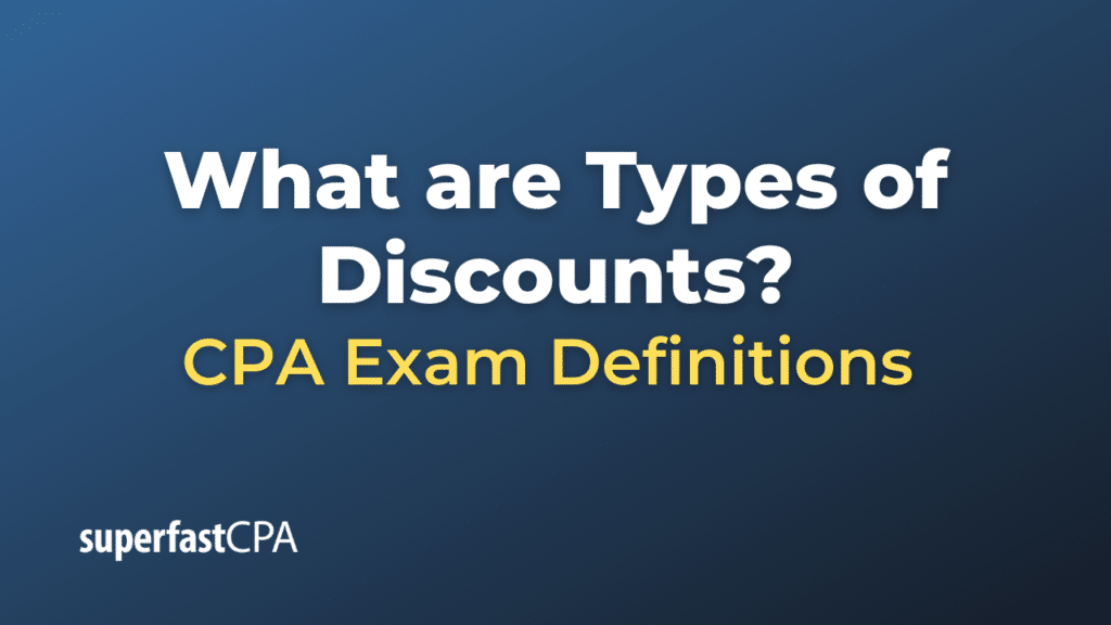 Types of Discounts